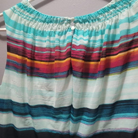 Worthington Multi Colored Sleeveless Top S - Picture 6 of 7